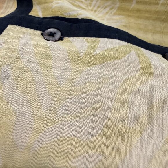 Tori Richard Hawaii Mens Large Grid Floral Silk Short Sleeve Button Front Hawaii - Picture 6 of 6